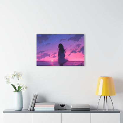 Before the Sun Sets - Anime Glass Painting