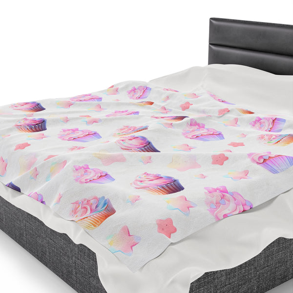 Cupcake Party - Cute Anime Throw Blanket