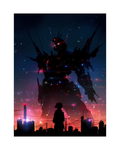 Crystal Imperial Inferno - Anime Mecha Poster