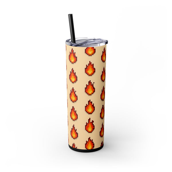 Fire Drops - 16-Bit RPG Aesthetic Skinny Tumbler