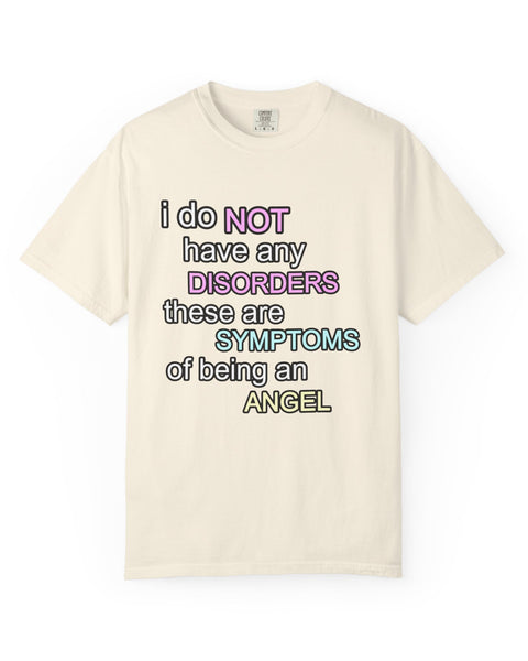 Symptoms of Being an Angel - Cute Graphic T-Shirt