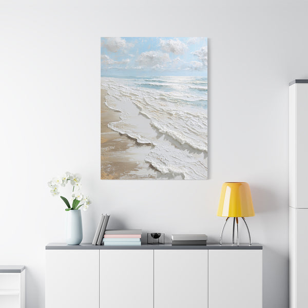 Coastal Bliss - White Beach Wall Art