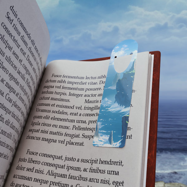 Sea Cliffs - Metal Anime Bookmark