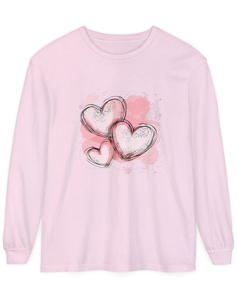 Heartbeats - Cute Long-Sleeve T-shirt