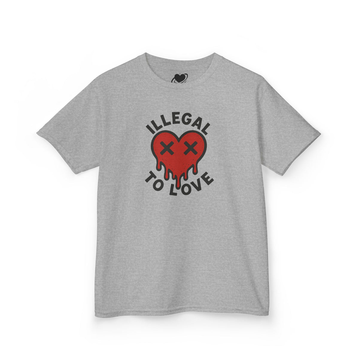 Illegal to Love - Cute Melting Heart Baby Tee
