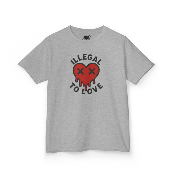 Illegal to Love - Cute Melting Heart Baby Tee