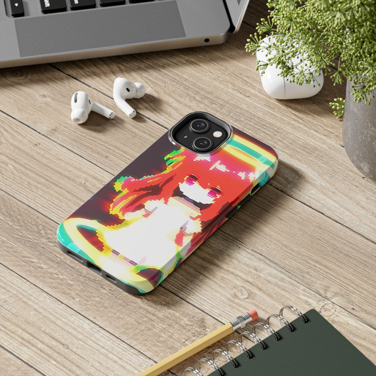 Pixelated Soul - Cute Anime Phone Case