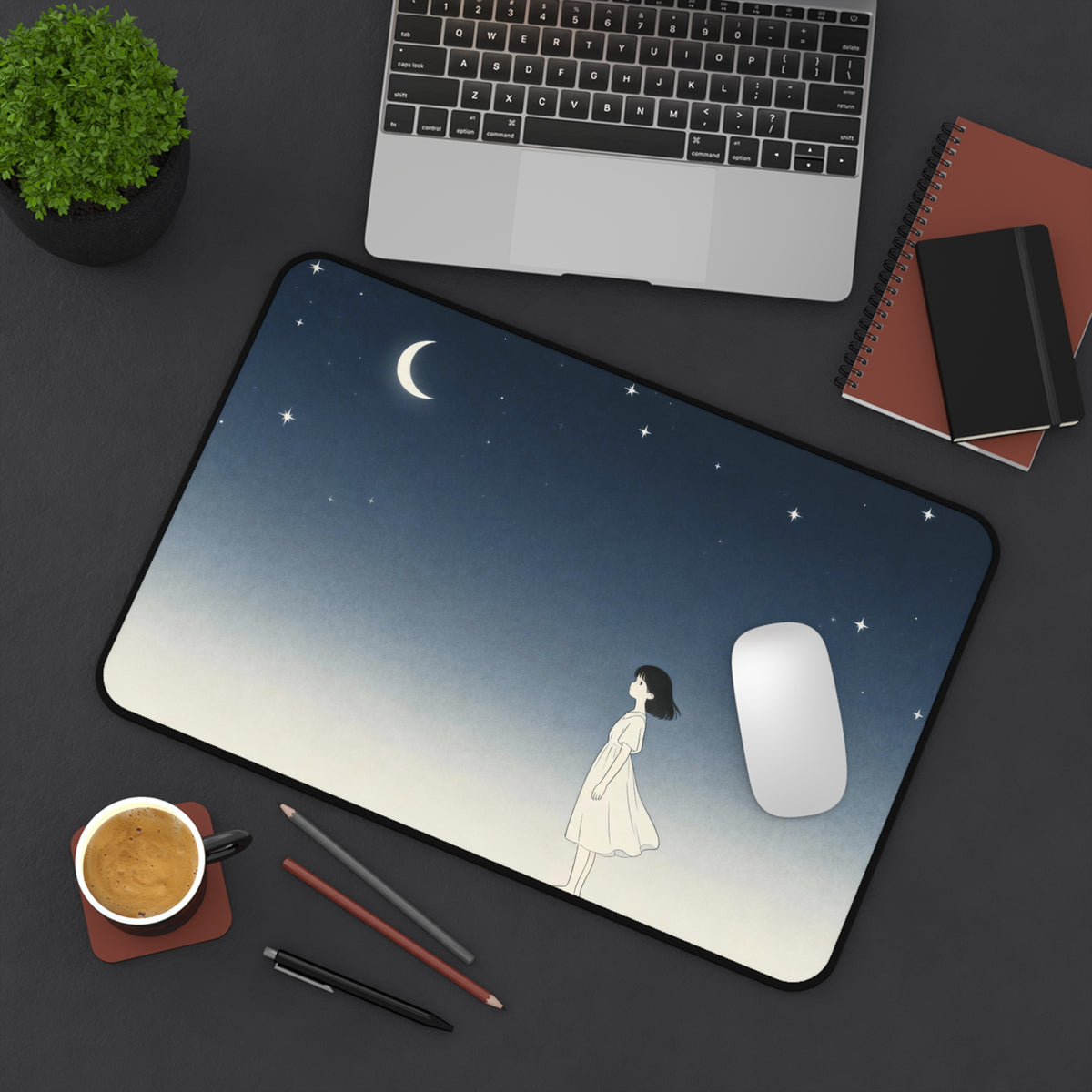 So Far Away - Night Sky Japanese Desk Mat