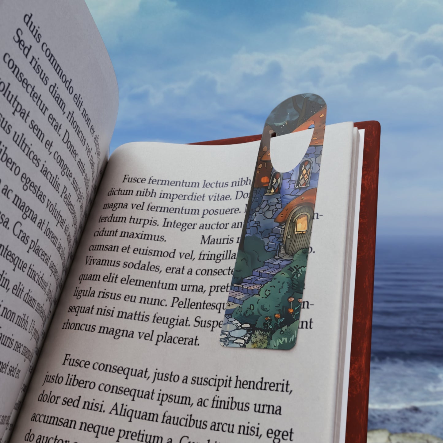 Mushroom Hut - Fantasy Anime Bookmark