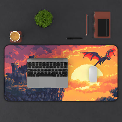 Dragon Kingdom - Pixel Art Fantasy Desk Mat