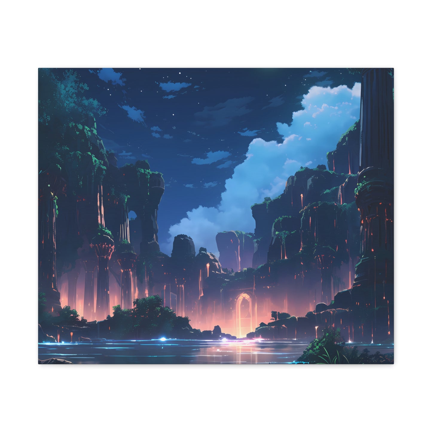 Night Magic - Anime Canvas Print