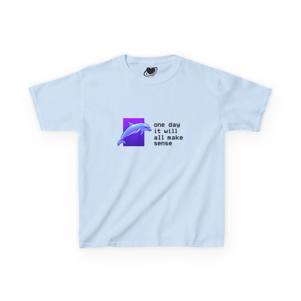 Message From The Future - Vaporwave Dolphin Baby Tee