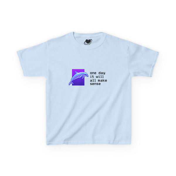 Message From The Future - Vaporwave Dolphin Baby Tee