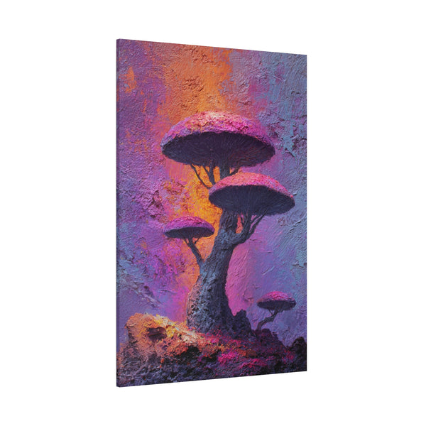 Fungal Tree - Textured Vertical Wall Art