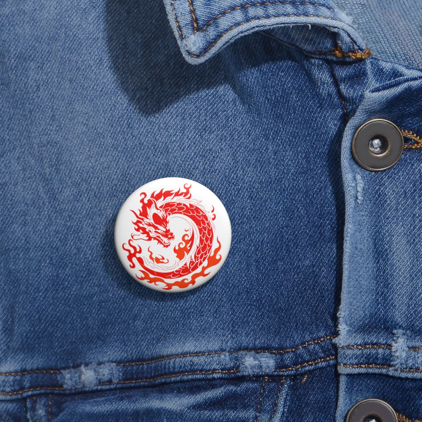 Red Dragon Clan - Anime Button Pin