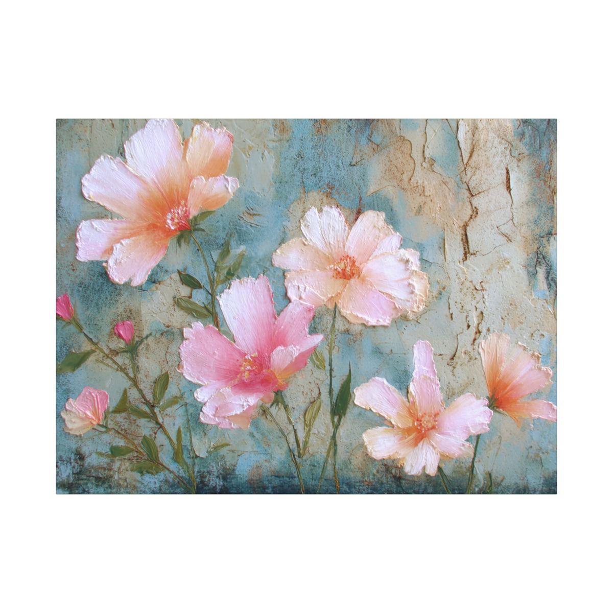 Delicate Blooming - Pink Flower Pastel Wall Art