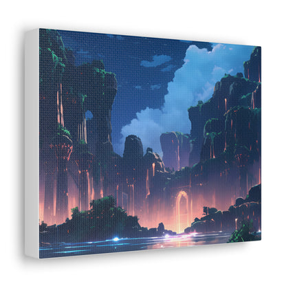 Night Magic - Anime Canvas Print