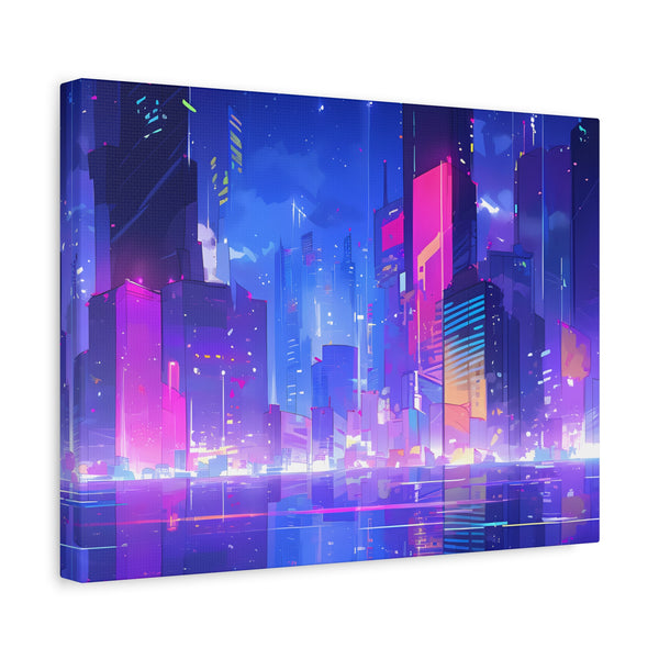 City of Dreams - Lofi Anime Canvas Print