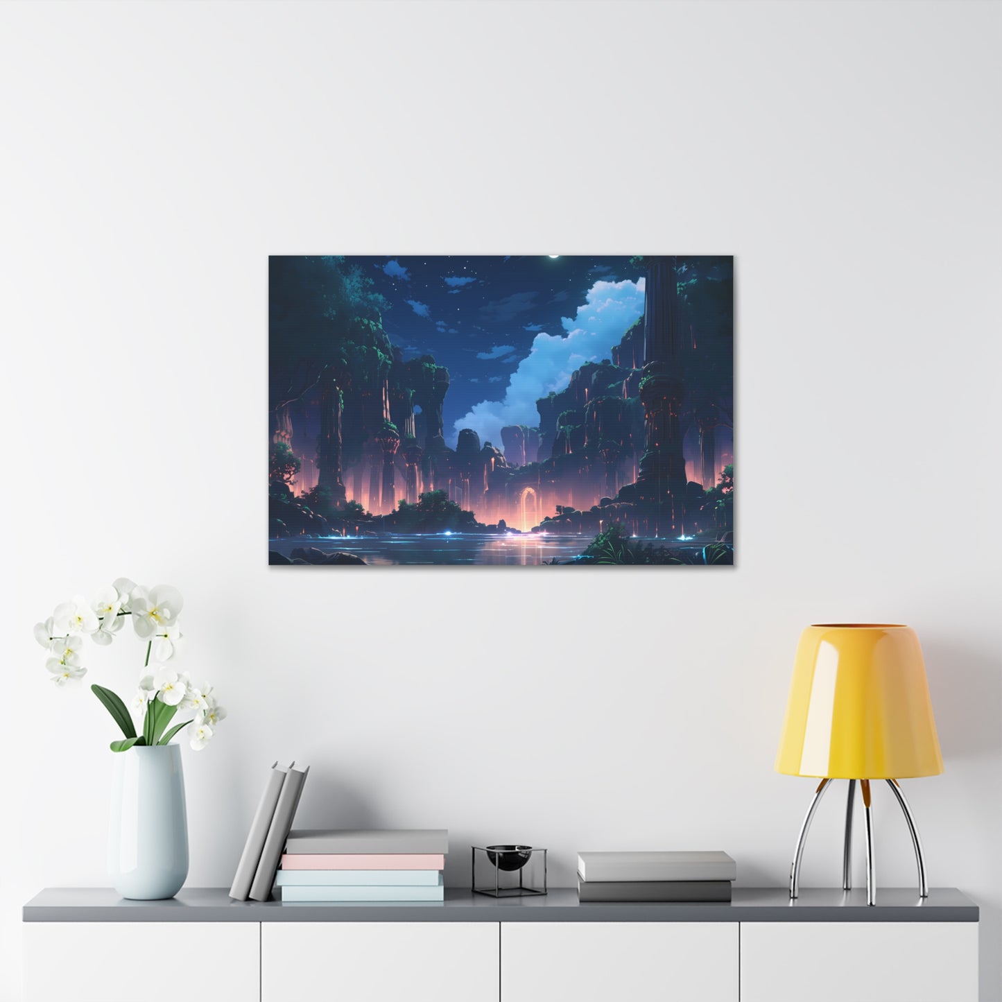 Night Magic - Anime Canvas Print