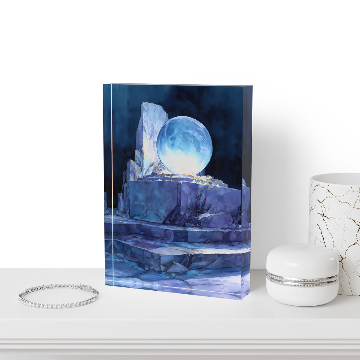 Ice Wisp - Dreamblock Acrylic Block Art