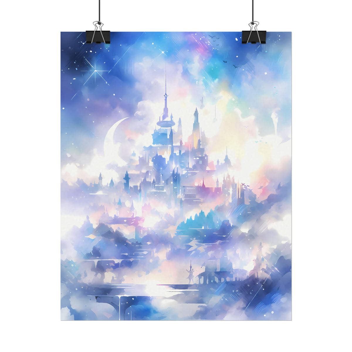 Kingdom of the Moonchildren - Anime Watercolor Poster