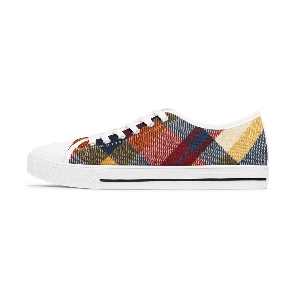 Rustleaf Patchwork - Whimsy Twee Plaid Sneakers