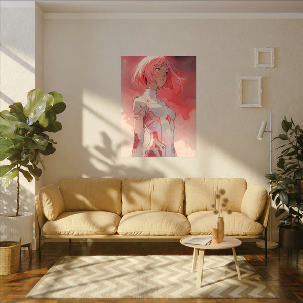Hikari Child of Light - Anime Girl Watercolor Poster