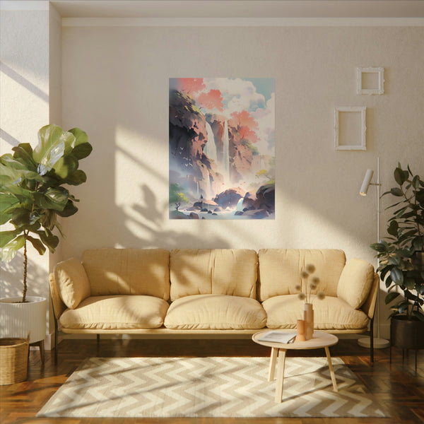 Sacred Space - Anime Watercolor Poster