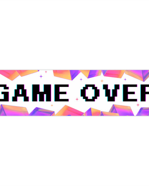 Game Over - Cute Bumper Sticker