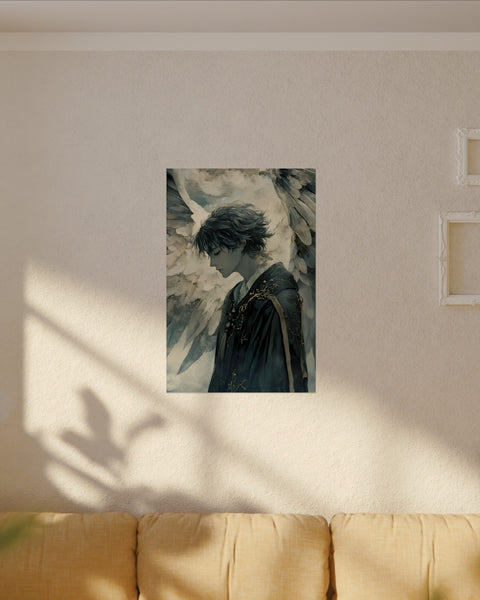 Weight of Destiny - Angel Watercolor Poster