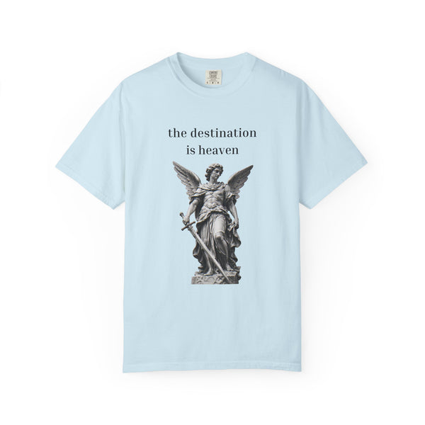 The Destination Is Heaven - Angel Statue Graphic T-Shirt