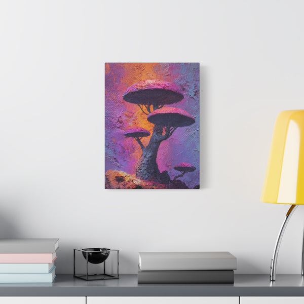 Fungal Tree - Textured Vertical Wall Art