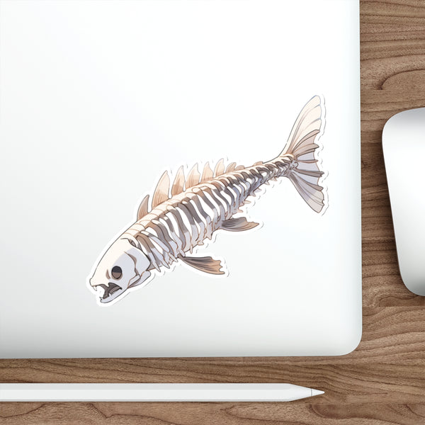 Amazing Bone Fish - Anime Fish Skeleton Sticker