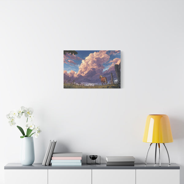 Freedom Longing - Anime Canvas Horse Print