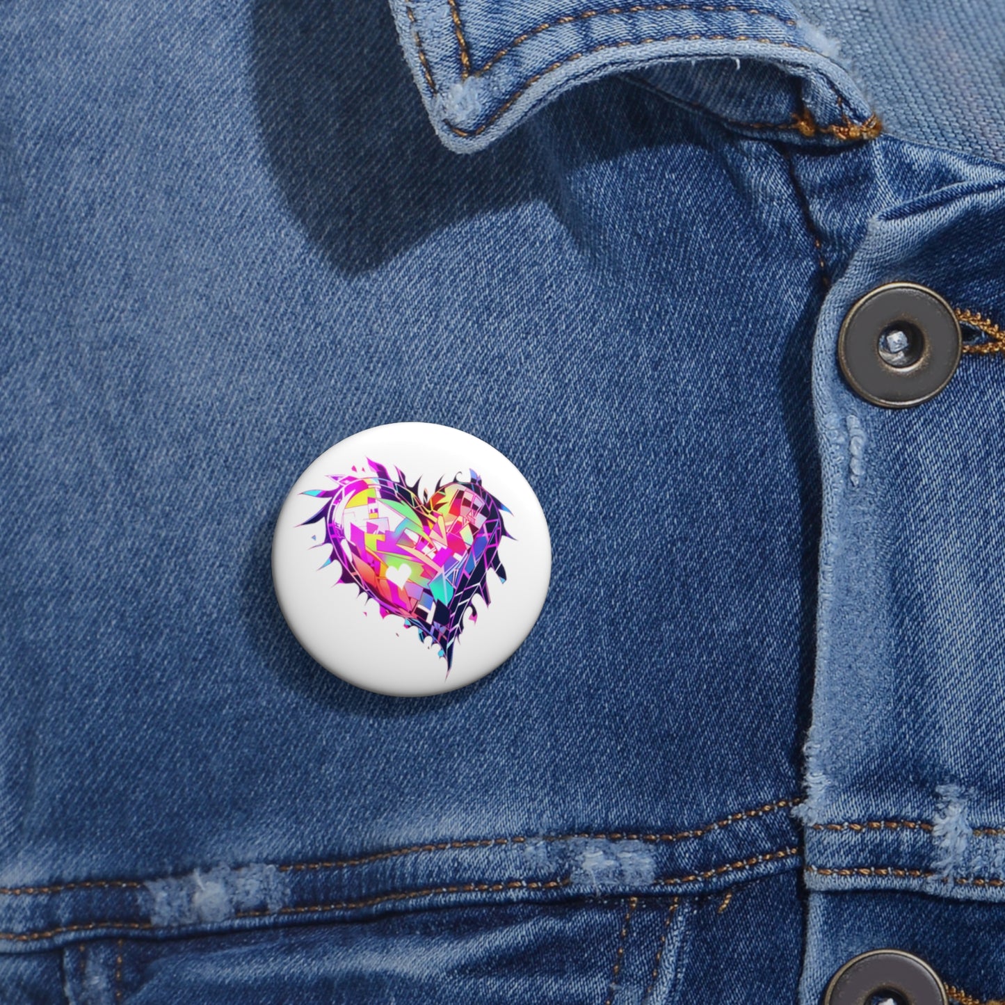 Crystal Heart Clan - Anime Button Pin