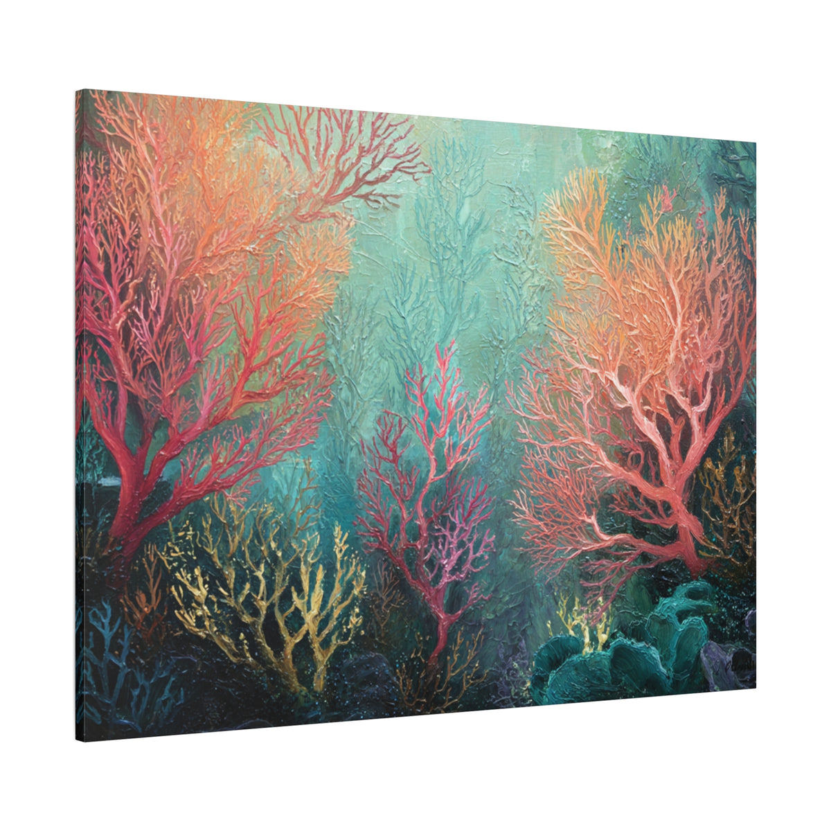 Rainbow Reef - Textured Undersea Wall Art
