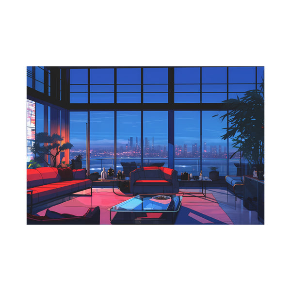 Diamond Nights - Retro Anime Canvas Print