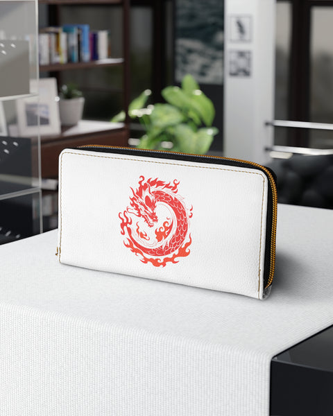 Red Dragon Symbol - Anime Zip Wallet