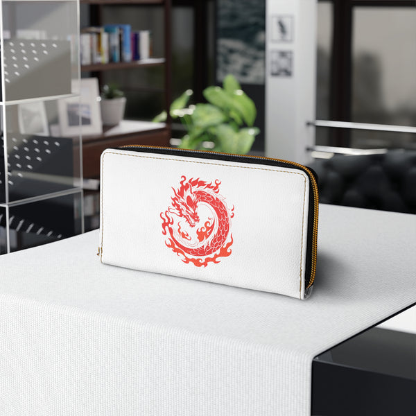 Red Dragon Symbol - Anime Zip Wallet