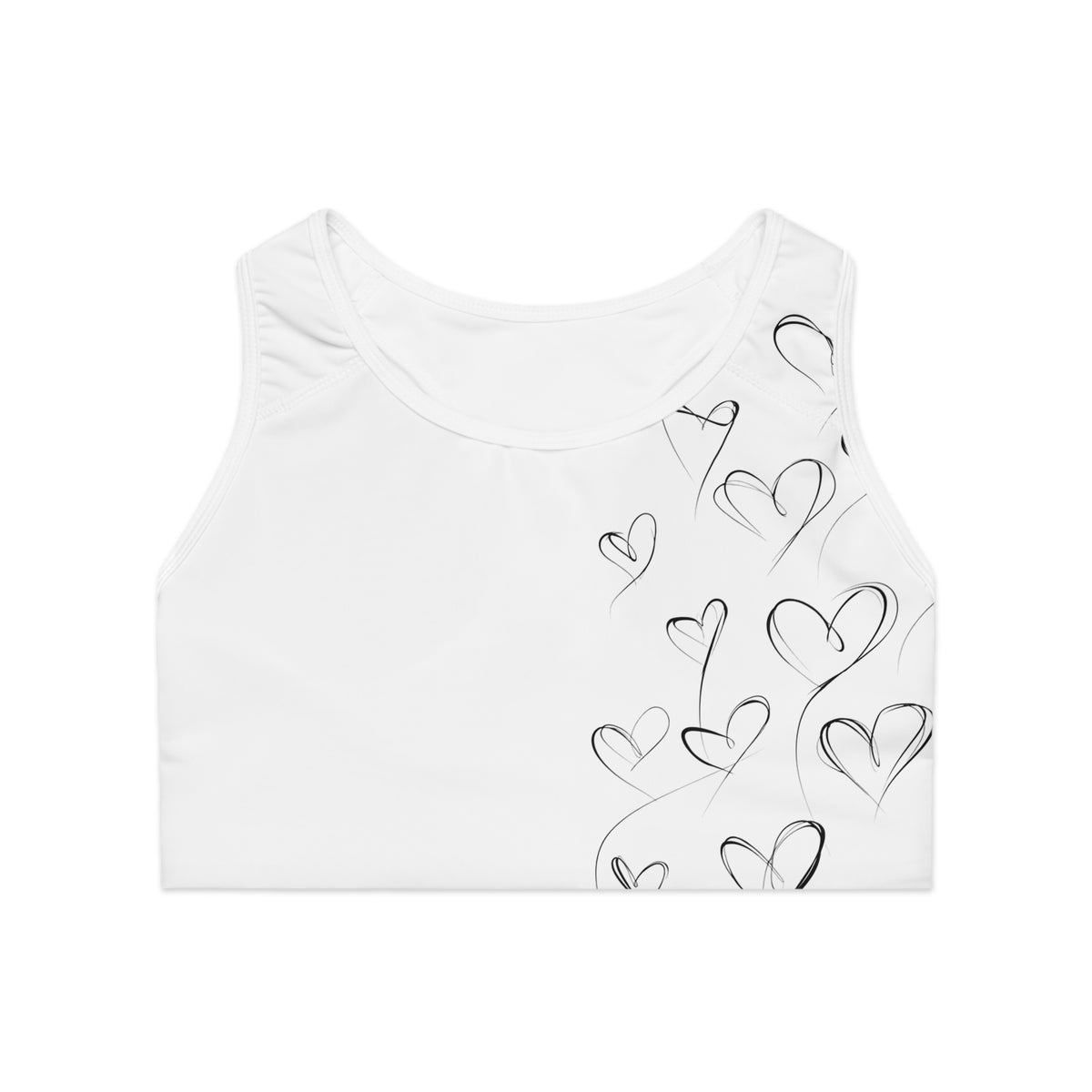 Sketchbook Hearts - Cute Wireless Soft Bra
