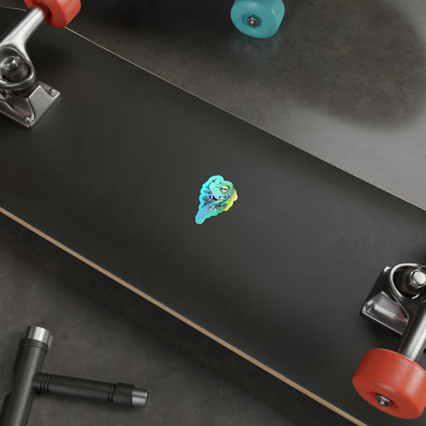 Sly Grin - Holographic Frog Sticker