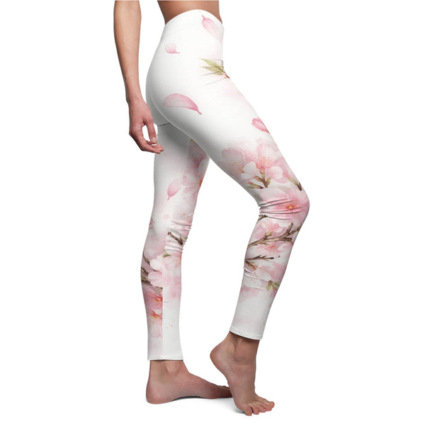 Painted Spring - Cute Cherry Blossom Leggings