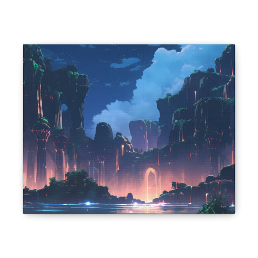 Night Magic - Anime Canvas Print