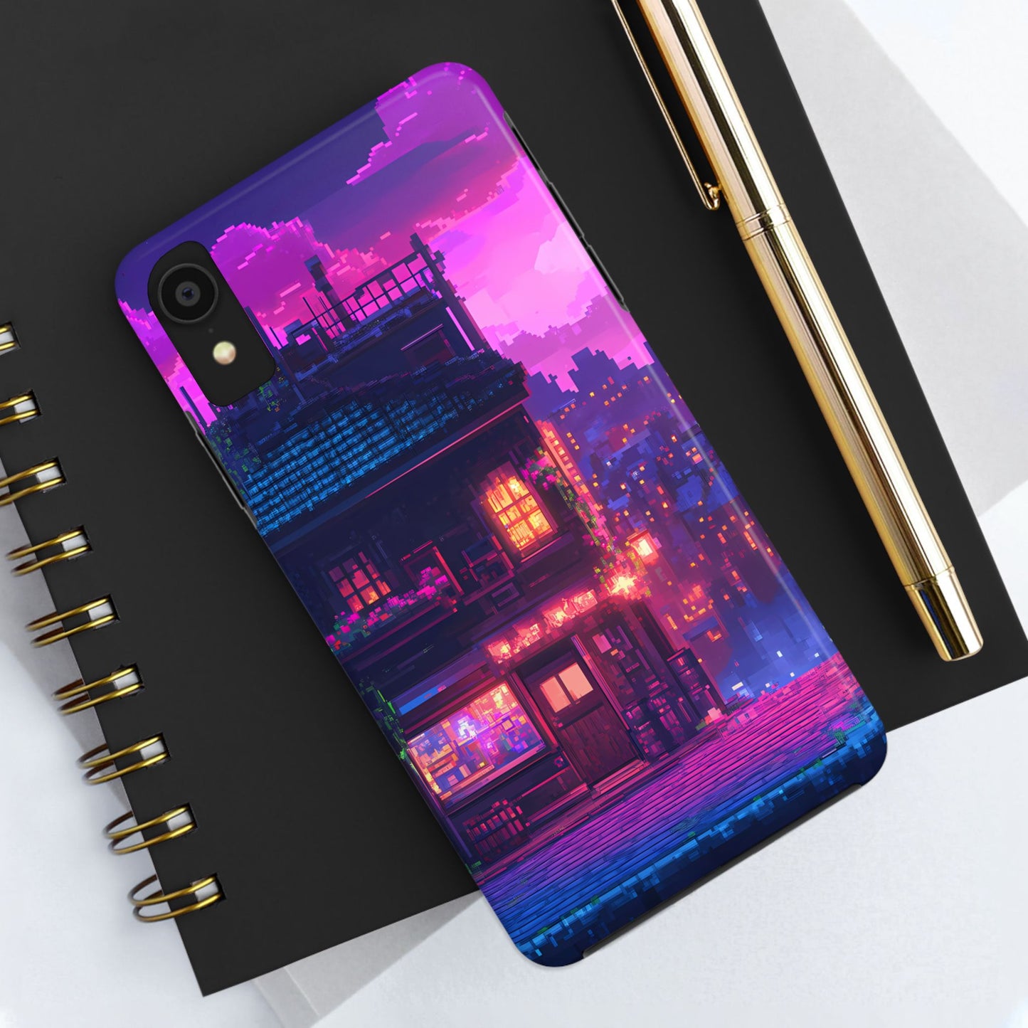 Zeke's Pub - Cyberpunk Pixel Art Phone Case