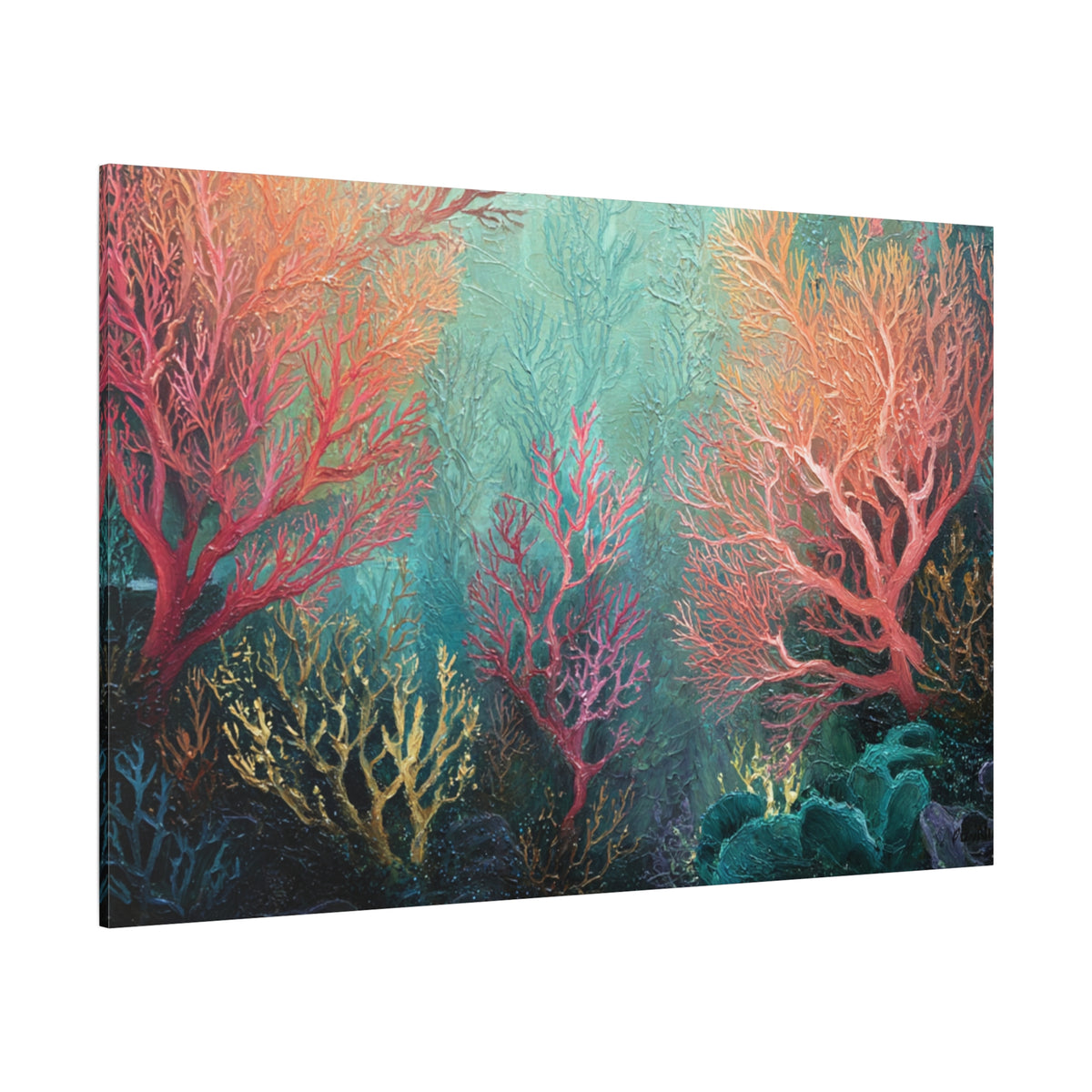 Rainbow Reef - Textured Undersea Wall Art