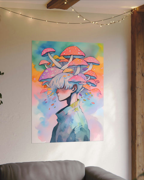 Dreamland - Anime Watercolor Poster