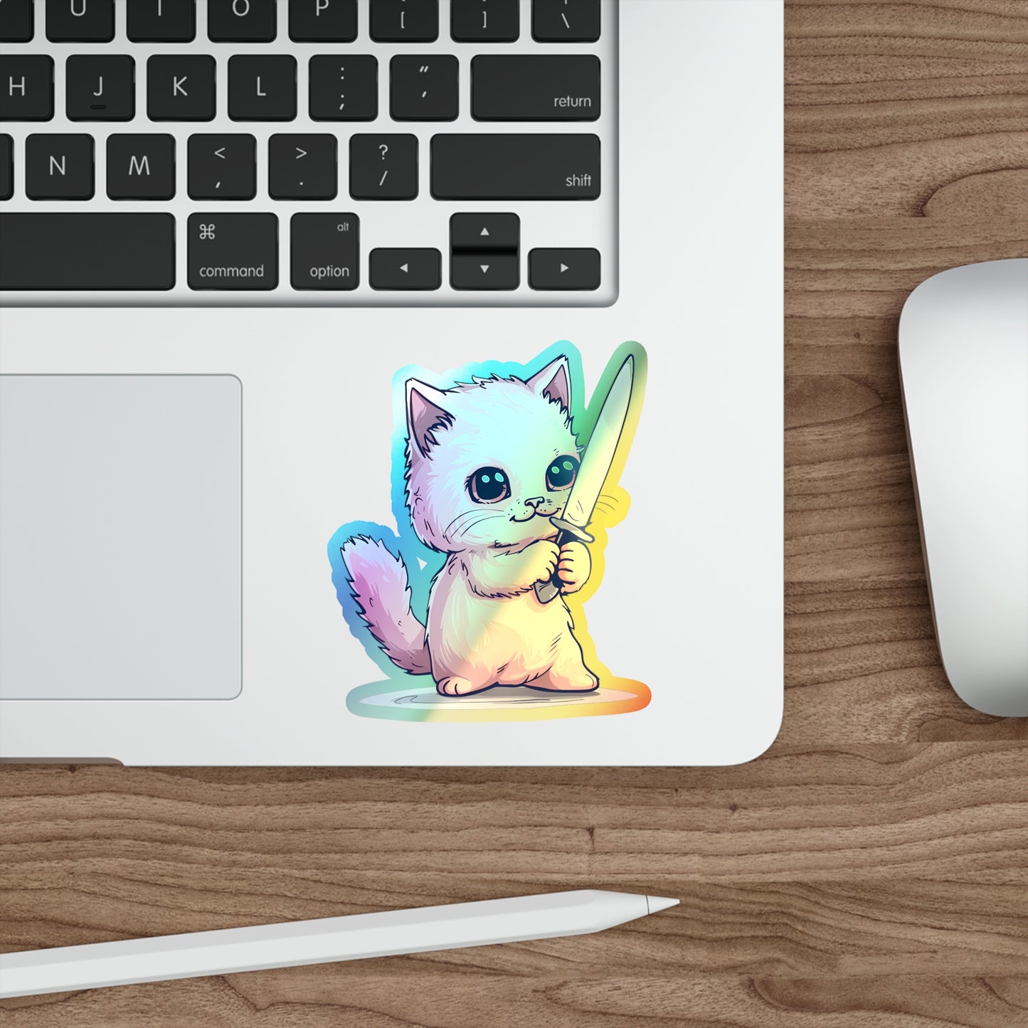 At My Limit - Holographic Cat Sticker