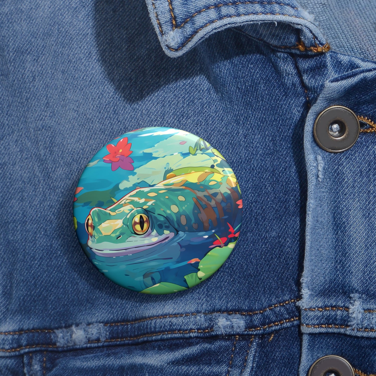 Unbothered - Anime Button Pin