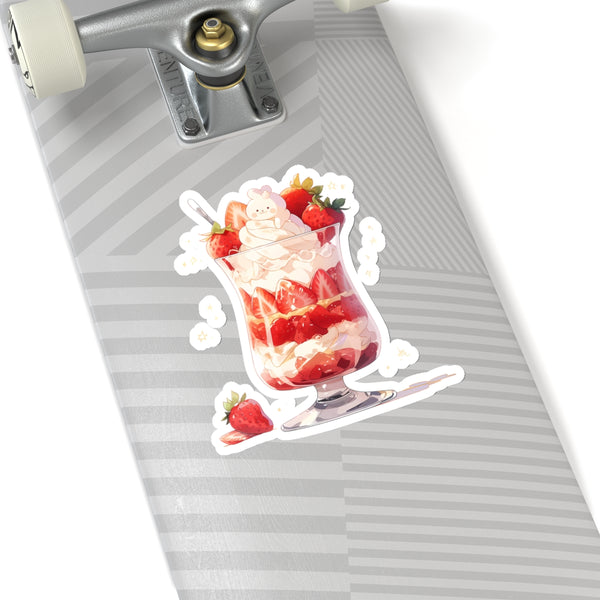 Strawberry Bunny Parfait - Cute Anime Sticker