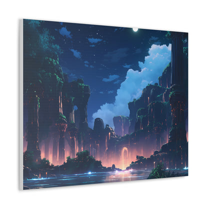 Night Magic - Anime Canvas Print